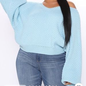 Blue Knit Sweater